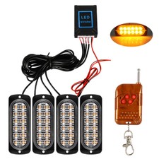4Stk GELB 12LED Auto