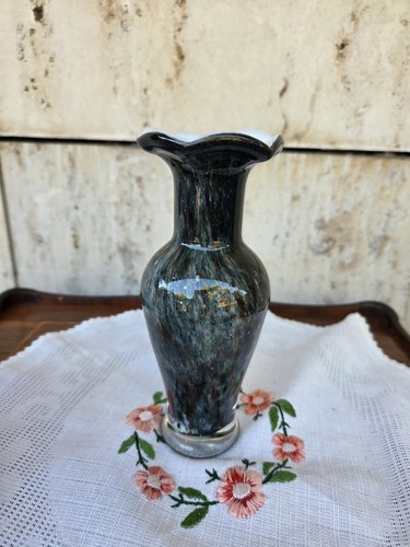 Vintage kunstglas vase - vintage,