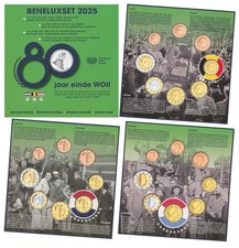 BENELUX ORIGINAL-KMS 2025 STEMPELGLANZ (BU) NOMINALWERT 3x 3,88 EURO