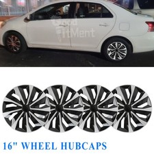 4PCS 16" Radkappen Satz Radzierblenden Radblenden R16 für Toyota Yaris 2019-2025