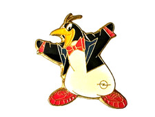PIN - OPEL - Pinguin - mit Frack - Glasiert - Pins