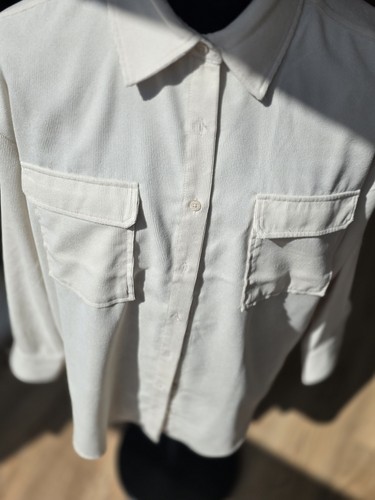 Bluse creme langarm - xl,