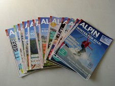 12 Ausgaben Zeitschrift "ALPIN", Ausgaben von 3/23 bis 2/24, neuwertiger Zustand