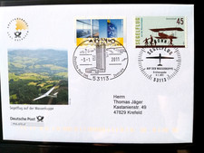 BRD 2011 FDC, Segelflug auf