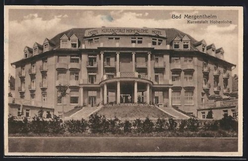 Ansichtskarte bad mergentheim - bad,