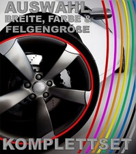 NEU Felgenrandaufkleber Felgenaufkleber Auto Motorrad Felgen Streifen Ringe