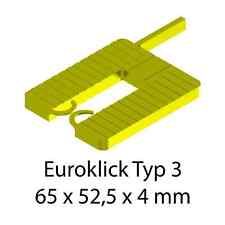 Distanzplatten Roto Glas-Tec Euroklick Typ 3 65 x 52,5 x 4 mm 1000 Stück
