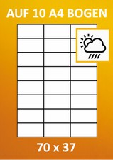 FOLIEN ETIKETTEN 70 x 37 MM