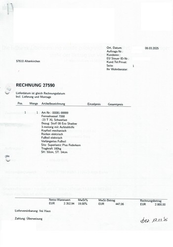 Preis senkung fernsehsessel - preis-senkung!,