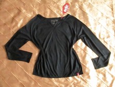 EDC ESPRIT BASIC LANGARM LONGSLEEVE RAGLAN DAMEN SHIRT BLACK SCHWARZ L, 40 NEU