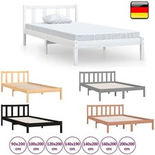 Massivholzbett Holzbett Bettgestell Ehebett Doppelbett Bett Mit Lattenrost