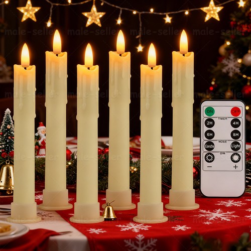 6stück led stabkerzen - 6stück,
