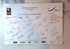 Original handsignierte Autogramme – Nationalmannschaft, Bob, 2005 WM