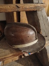 alter lederhelm bergbau bergmann 1920 ww1