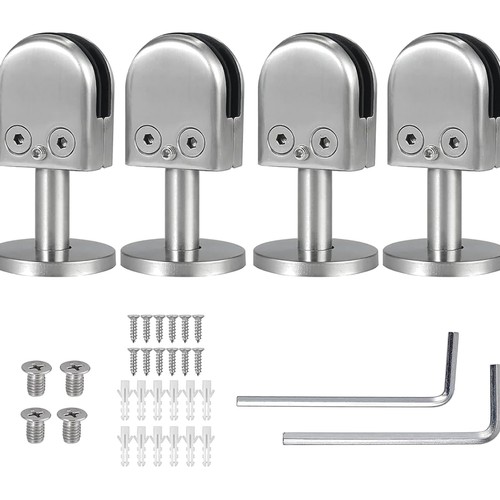 Edelstahl glasklemmen set - set, 4