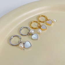 Edelstahl Creolen mit