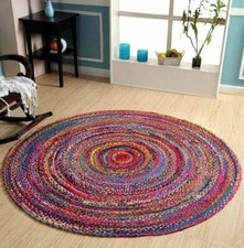 Teppich Rund Baumwolle Chindi