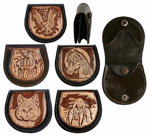 Cowboy leder gürteltasche - cowboy,