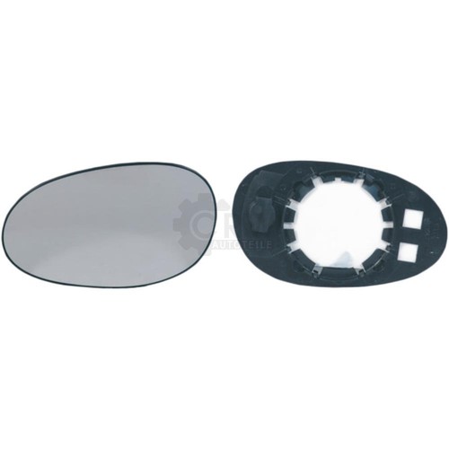 Spiegelglas haltefuss links - spiegelglas, +
