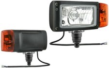 Links H4 Scheinwerfer mit Blinker Halter 12V für Radlader JCB Merlo Bagger E20