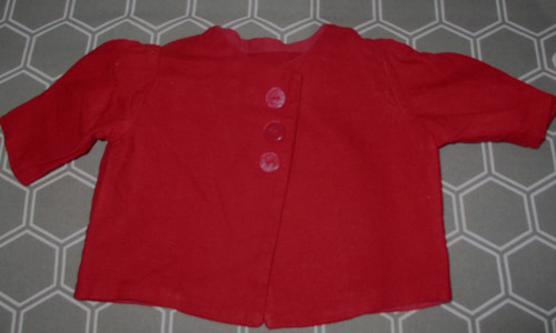 Hübsche rote jacke - rote, leinen