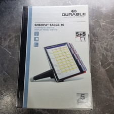Durable SHERPA Table 10, Sichttafel-System, Schwarz/Grau Neu