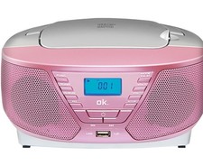 OK. ORC311  PK tragbarer CD MP3 USB Stereo Radiorecorder rosa