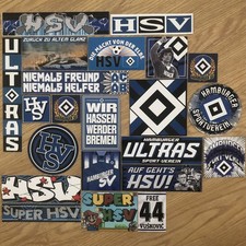 22 verschiedene HSV Aufkleber