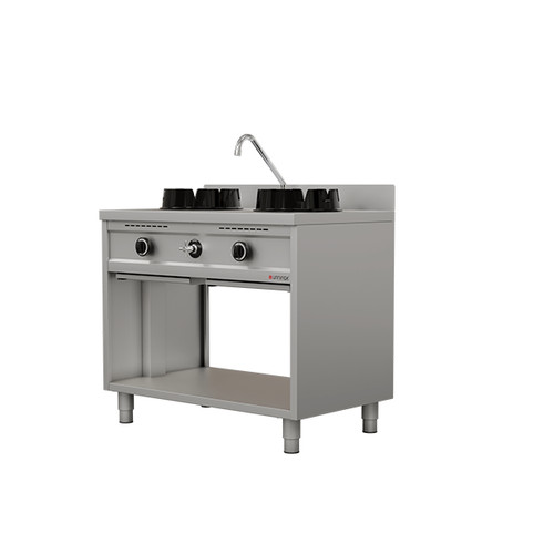 Gastro gas wok - 2×15, kw
