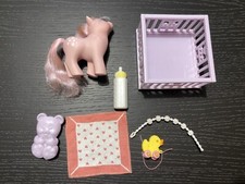 My Little Pony Mio Mini Pony G1 BABY COTTON CANDY SET QSI KOMPLETT ITALY 1984