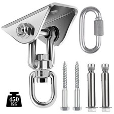 Deckenhaken Halterung 360° Drehbar Deckenhalterung Hängesessel 450kg Schwerlast