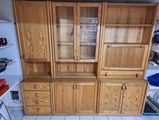 Kieferanbauwand Massiv Höhe 190 cm, Breite 210cm, Tiefe 42cm Dreiteilig