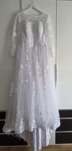 Brautkleid weiß 40 mit - brautkleid,