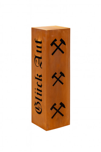 Rost säule glück auf - auf, 75cm