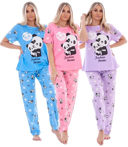 Damen panda pyjama - damen,