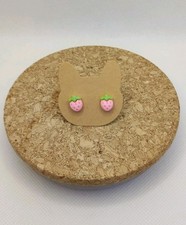 Ohrstecker Ohrring Erdbeere 