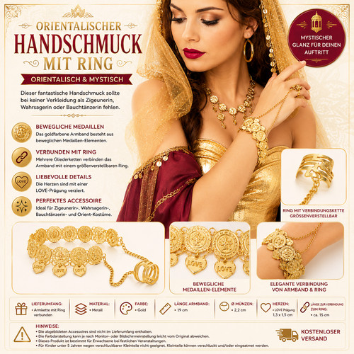 Orientalischer handschmuck - orientalischer,