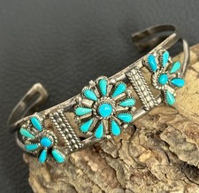 Armreif / Armspange - Indianerschmuck - mit Türkis - Silber 925 (111)