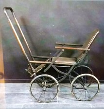 Jugendstil Kinderwagen Antik Holz/Metall um 1900/20 
