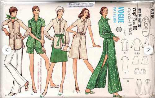 1970s vintage vogue nähen - 1970s,
