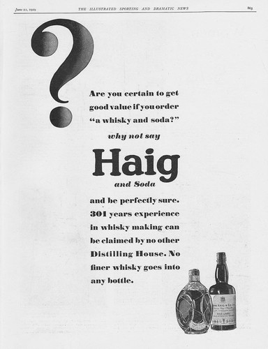 Haig whisky 301 - whisky, jahre