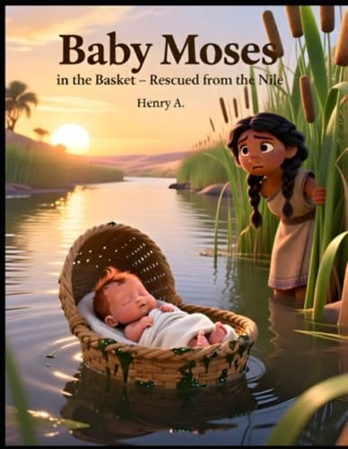 Baby moses korb - moses, nil