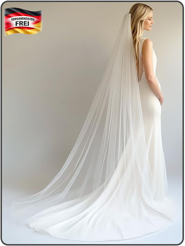 Brautschleier 300cm lang