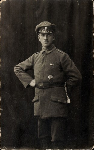 Foto deutscher soldat in - ak,