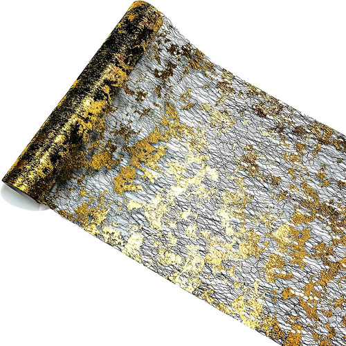 Tischläufer schwarz gold - tischläufer,