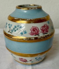 ARABIA Finnland Kleine Vintage Vase "Bienenstock" Porzellan 1949-1964 Handbemalt
