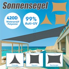 Sonnensegel Sonnenschutz UV-Schutz Sonnendach Beschattung Garten Terrasse Balkon