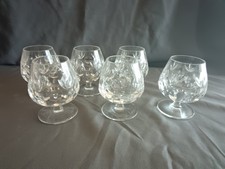 6 x Nachtmann Bleikristall  Cognac -Schwenker Dekor Bamberg
