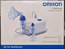 Omron X102 Total 2-in-1-Vernebler und Nasendusche Inhalationsgerät guter Zustand