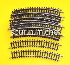 x 12 gebogene Gleise - R1 - 30 Grad - Artikel 4912 Spur N Minitrix GUTER ZUSTAND